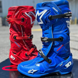 Limited Edition Mismatch Alpinestars Tech 10 Boots - Red & Blue